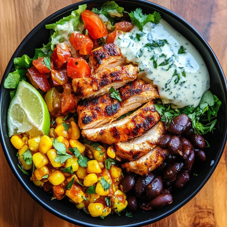 Southwest Chicken Bowl with Lime Crema: A Flavor-Packed Weeknight Hero