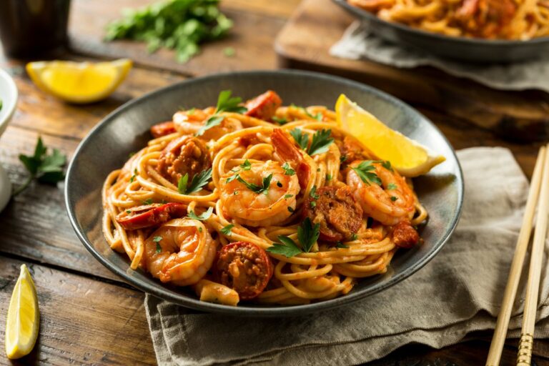 Creamy Cajun Shrimp Pasta with Sausage: A Spicy, Comforting Dinner in Just 40 Minutes