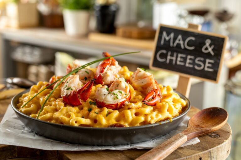 Indulgent Comfort: Lobster Mac and Cheese with Cheddar & Gouda