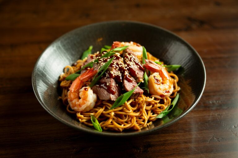 Shrimp and Steak Teriyaki Noodles: A Flavor-Packed Weeknight Dinner