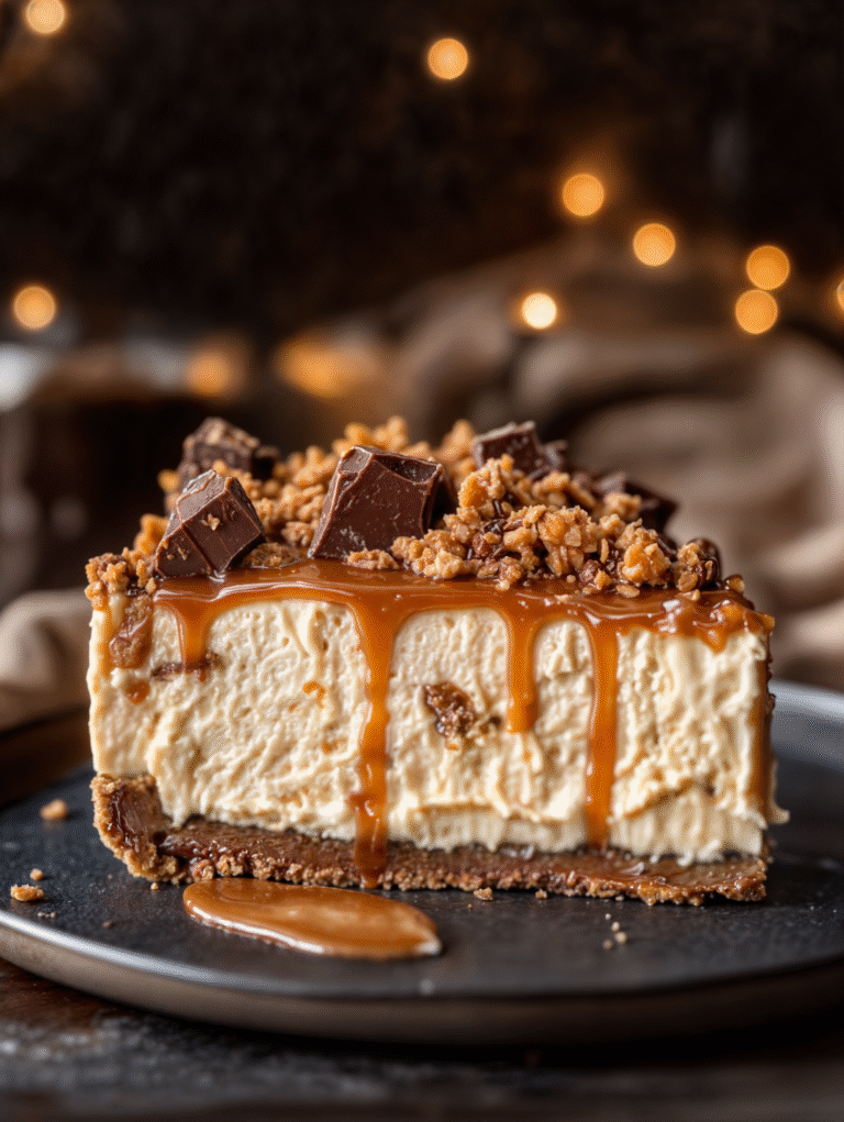 Butterfinger Caramel Crunch Cheesecake – A Showstopper Dessert for Any Occasion