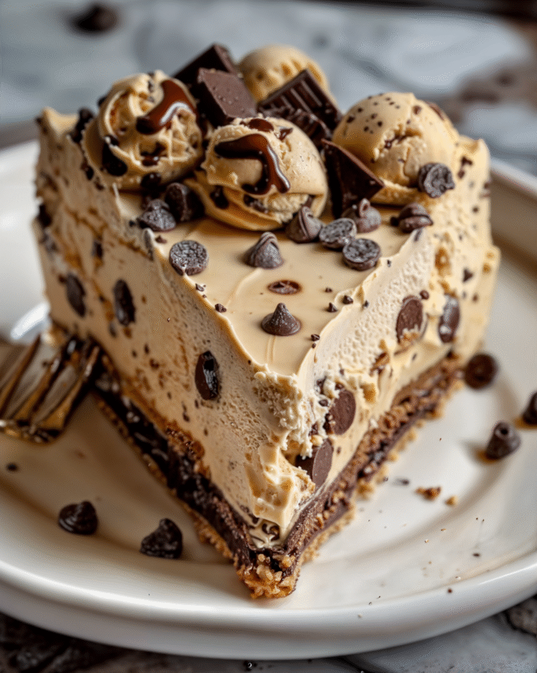 The Ultimate No-Bake Ice Cream Cake with Cookie Dough and Oreos 🍪🍦