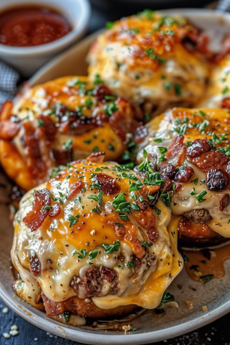 Garlic Parmesan Bacon Cheeseburger Bombs: The Ultimate Comfort Food Explosion