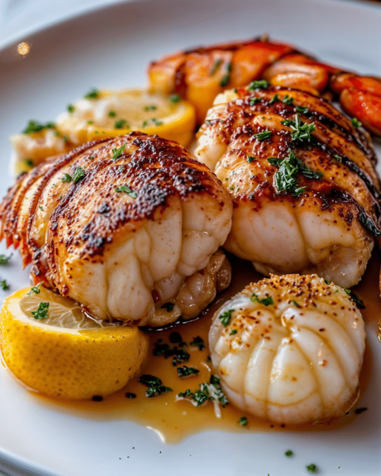 Garlic Butter Lobster and Scallops: A Luxurious Seafood Delight