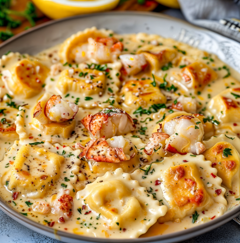 Lobster Ravioli in a Zesty Lemon Butter Sauce: A Luxurious Yet Easy Weeknight Delight