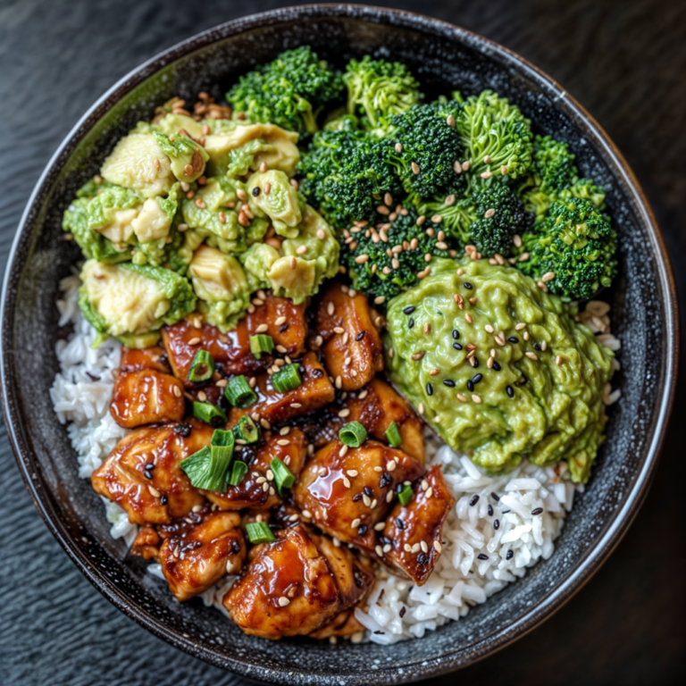 Teriyaki Chicken Bowl with Steamed Rice