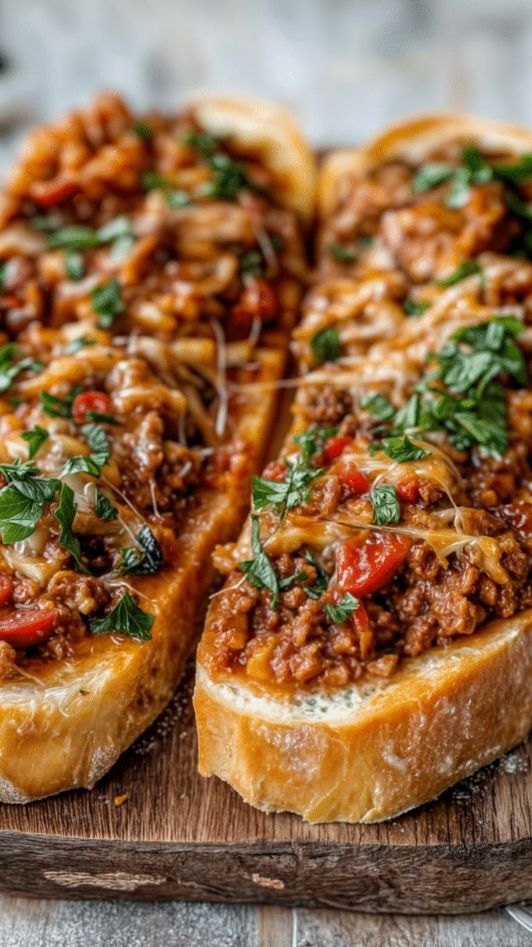 Italian Garlic Bread Sloppy Joes: A Flavor-Packed Weeknight Hero