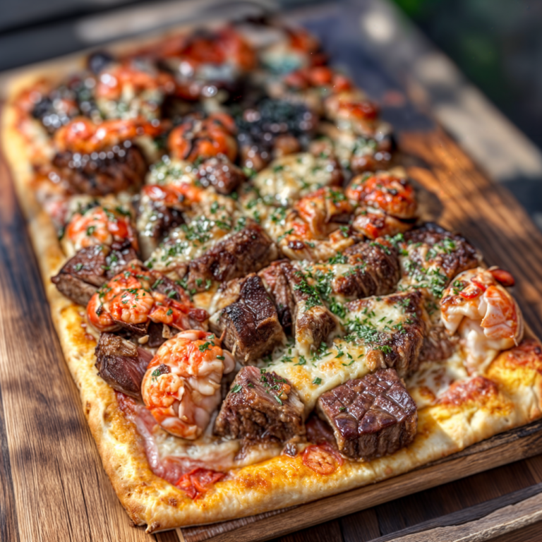 Steak and Lobster Flatbread – The Ultimate Surf and Turf Indulgence