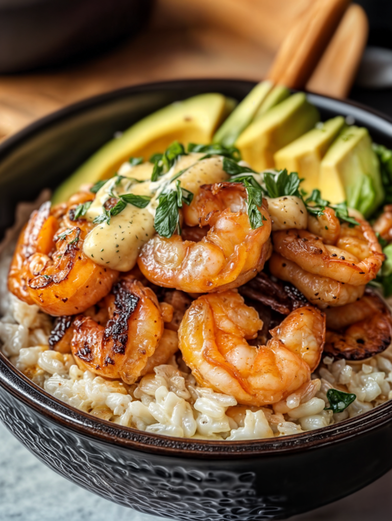 Spicy Shrimp and Avocado Rice Bowl – A Flavor-Packed 30-Minute Meal