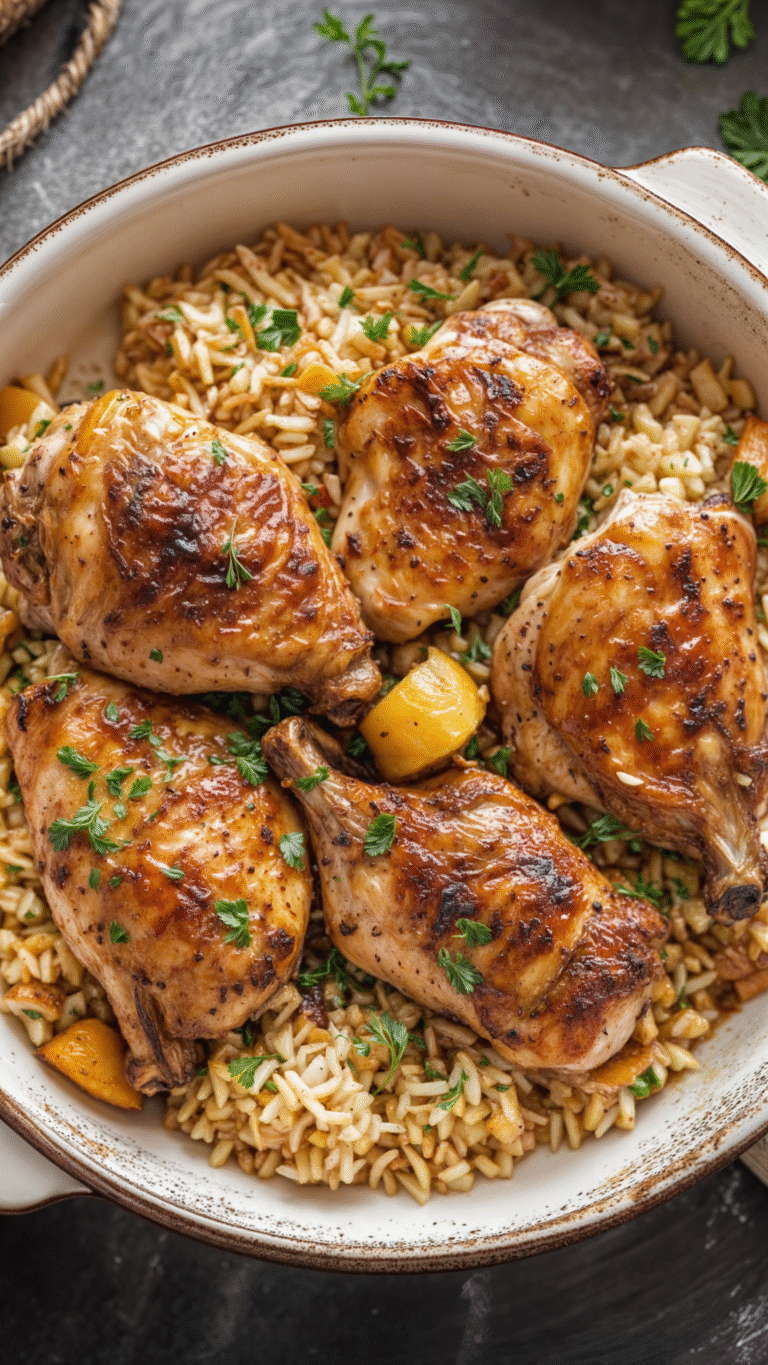 Oven Baked Chicken and Rice – A One-Pot Comfort Classic