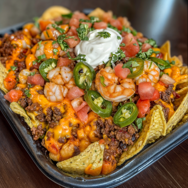 Loaded Shrimp & Ground Beef Nachos: The Ultimate Flavor Bomb for Game Day and Beyond