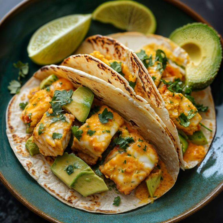 Coconut-Curry Fish Tacos with Avocado: A Flavor Explosion in Every Bite