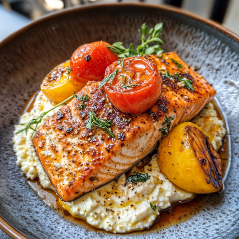 Whipped Feta & Honey Glazed Salmon: A Decadent Weeknight Showstopper