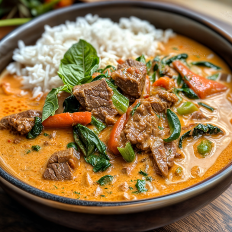Spicy Thai Red Beef Curry with Coconut Milk – A Flavor-Packed One-Pot Wonder