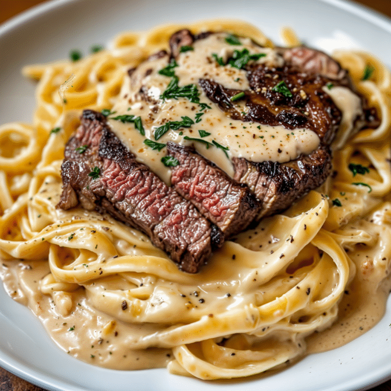 Creamy Steak Fettuccine Alfredo: A Luxurious Weeknight Indulgence