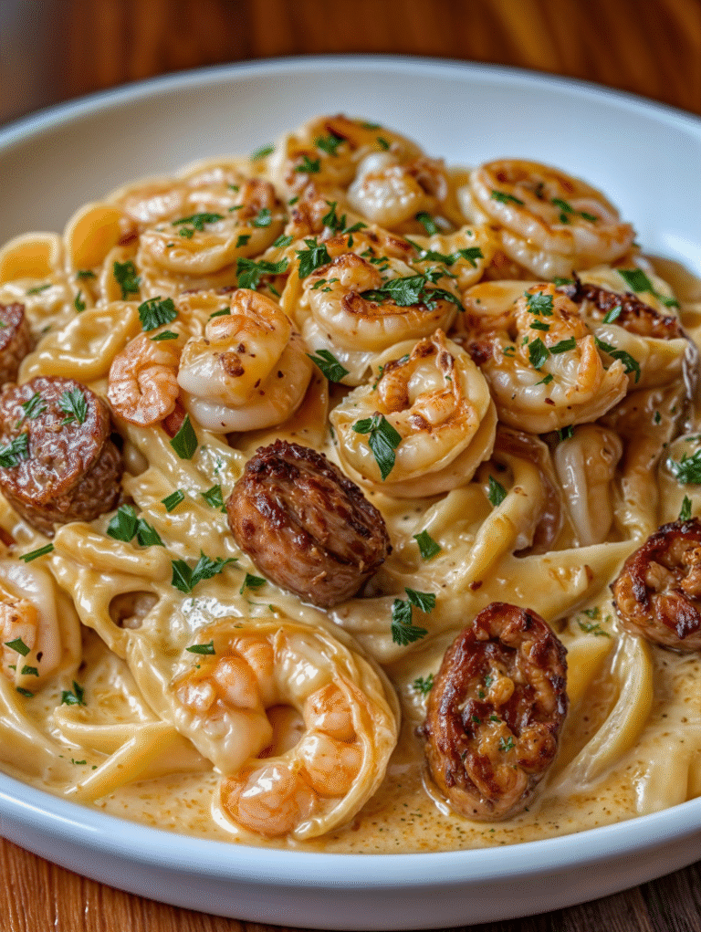 Creamy Cajun Shrimp & Sausage Pasta: A Bold, Comforting Southern Classic
