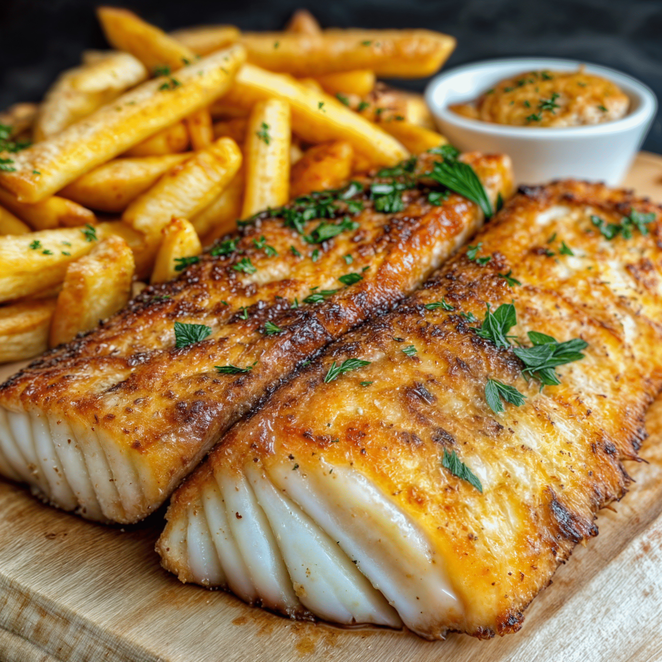 Grilled Fish with Crispy Fries: A Simple