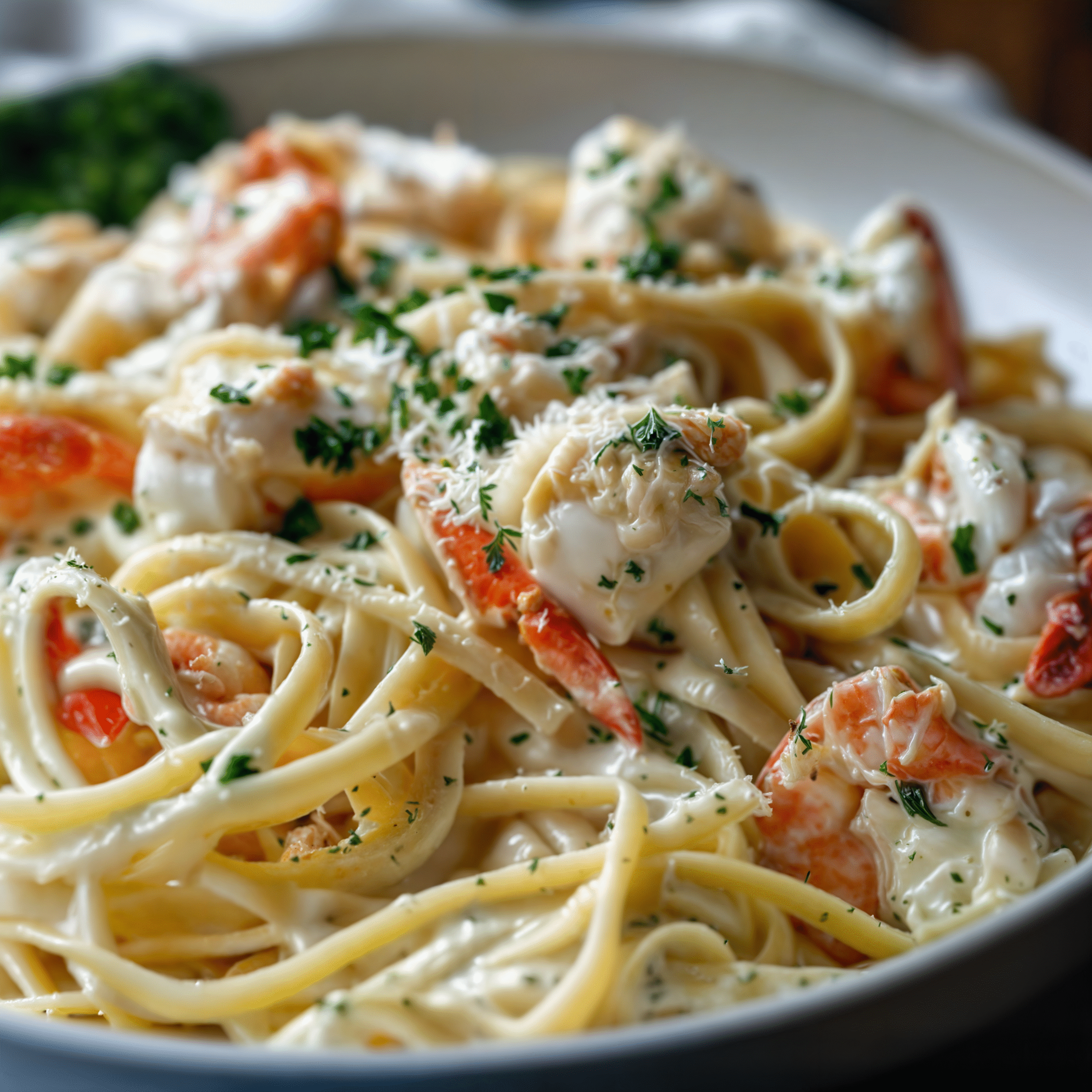 Creamy Crab Fettuccine Alfredo: A Luxurious Twist on a Classic Comfort Dish