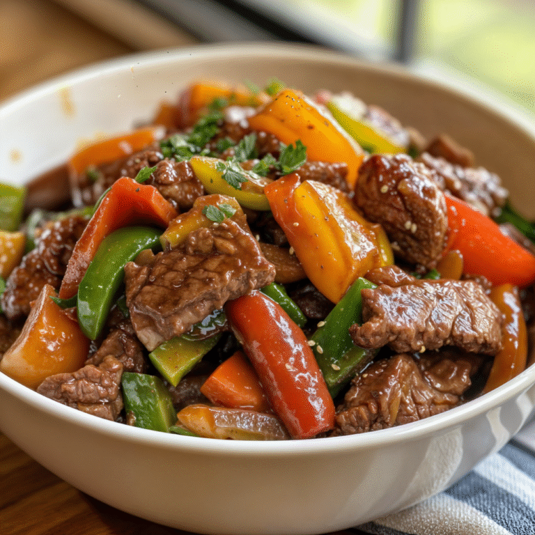 Ginger Garlic Beef Stir-Fry with Bell Peppers: A Flavor-Packed Weeknight Hero