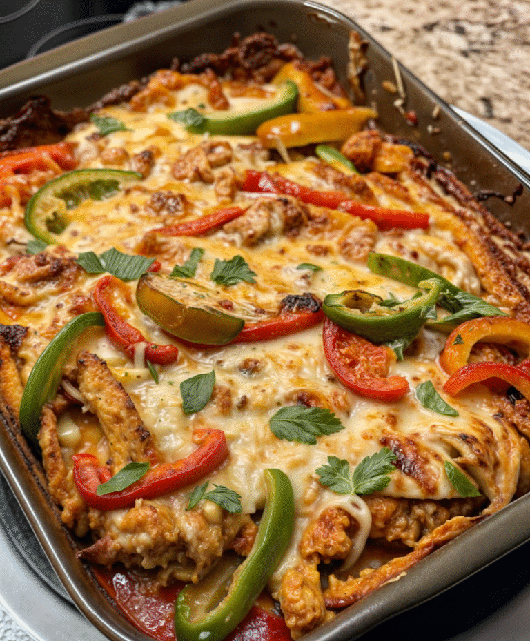 Fajita Chicken Casserole: A Flavorful, Comforting Dinner You’ll Crave