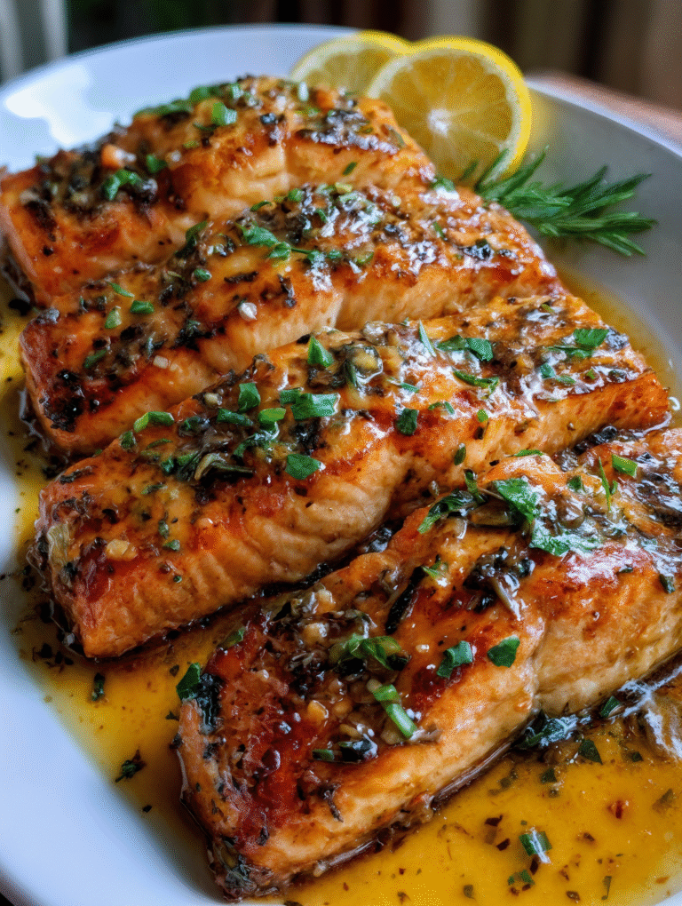 Lemon Garlic Butter Salmon Fillets – A Weeknight Luxury That’s Ready in Minutes